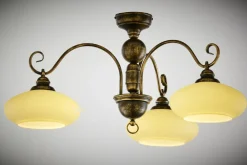 Lampa sufitowa BOLERO złoty patynowany 3xE27