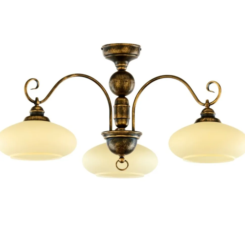 Lampa sufitowa BOLERO złoty patynowany 3xE27