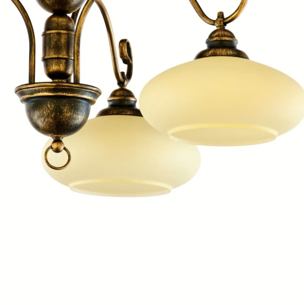 Lampa sufitowa BOLERO złoty patynowany 3xE27