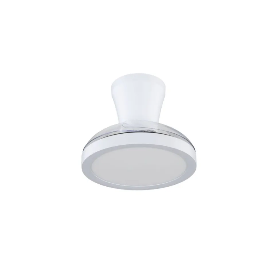Lampa sufitowa BREEZE biała 1xLED z wiatrakiem i pilotem
