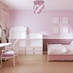 Lampa Sufitowa CORAZON różowa 3xE27