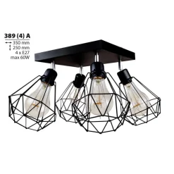 Lampa sufitowa Diamante Quattro