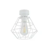 Lampa Sufitowa DIAMOND Biały Metalowy Klosz 22cm