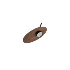 Lampa Sufitowa DISK Czarny Brązowy 2xXG53
