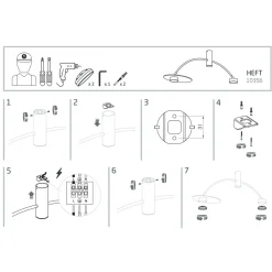 Lampa Sufitowa DISK Czarny Brązowy 2xXG53