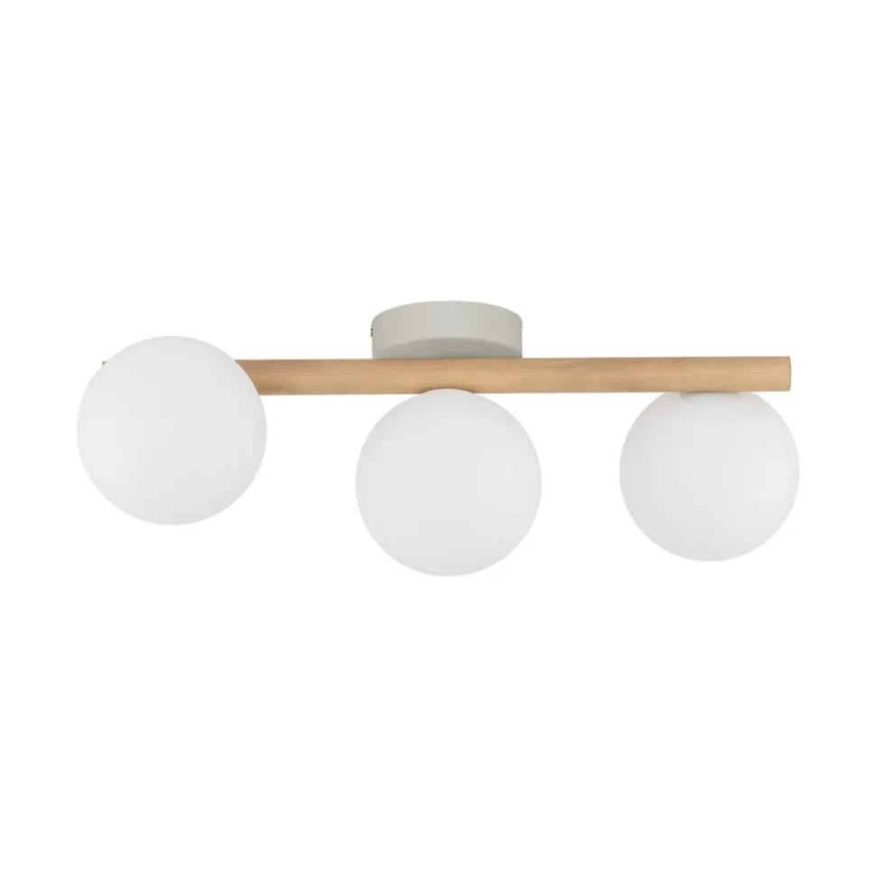 Lampa sufitowa ESTERA WOOD biała sosna 3xG9