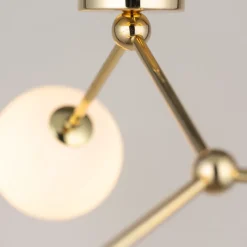 Lampa Sufitowa FAIRY Złoty Szklane Klosze 3xG9