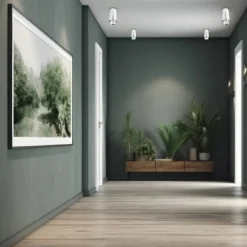 Lampa Sufitowa FLOWER Biały Srebrny 1xGU10