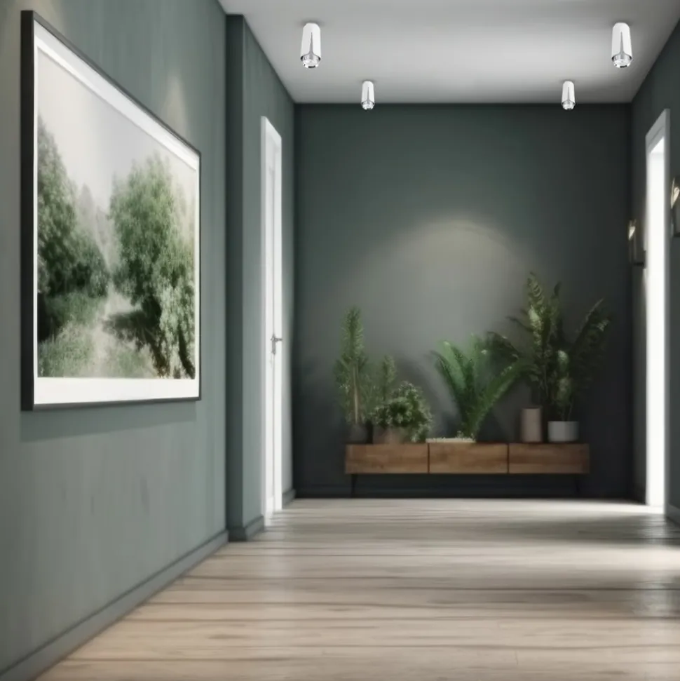 Lampa Sufitowa FLOWER Biały Srebrny 1xGU10
