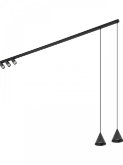 Lampa sufitowa FOURTY czarna 5xGU10