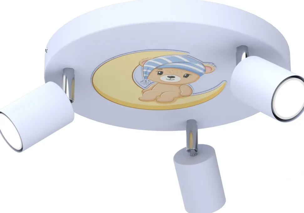 Lampa Sufitowa FUN Niebieski 3xGU10 Miś