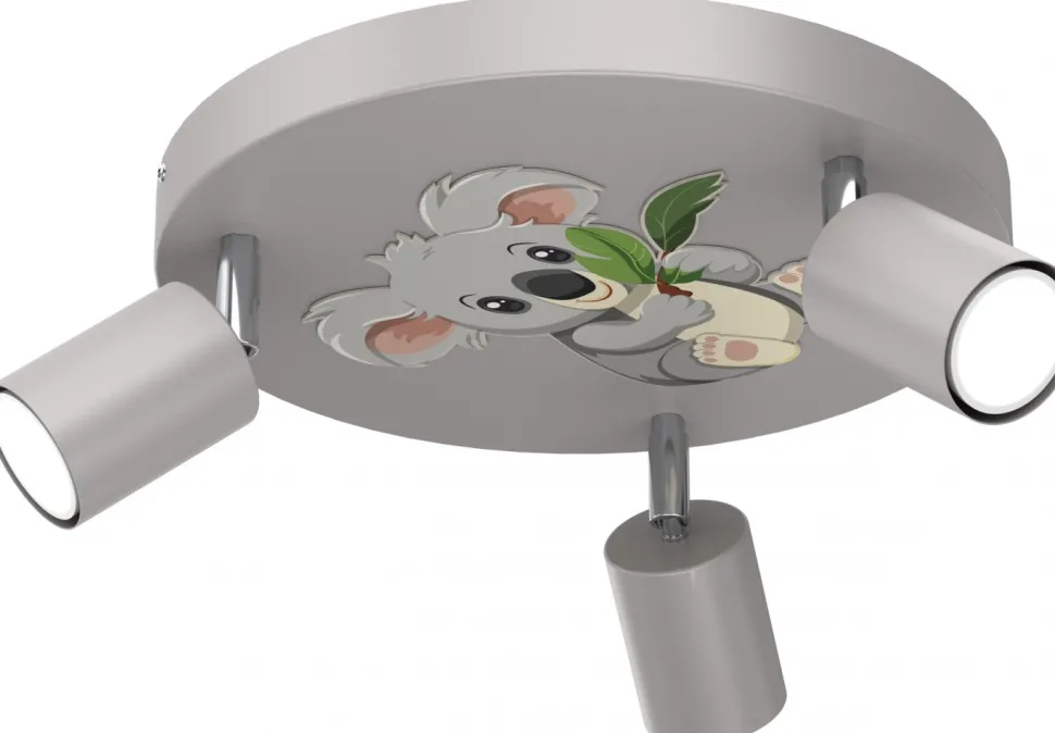 Lampa Sufitowa FUN Szary 3xGU10 Koala
