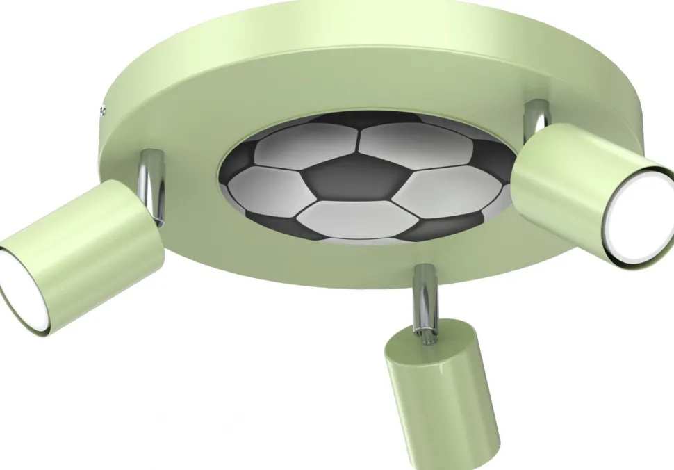 Lampa Sufitowa FUN Zielony 3xGU10 Piłka