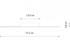Lampa sufitowa GIAVELLOTTO LED S czarna 18W 3000K
