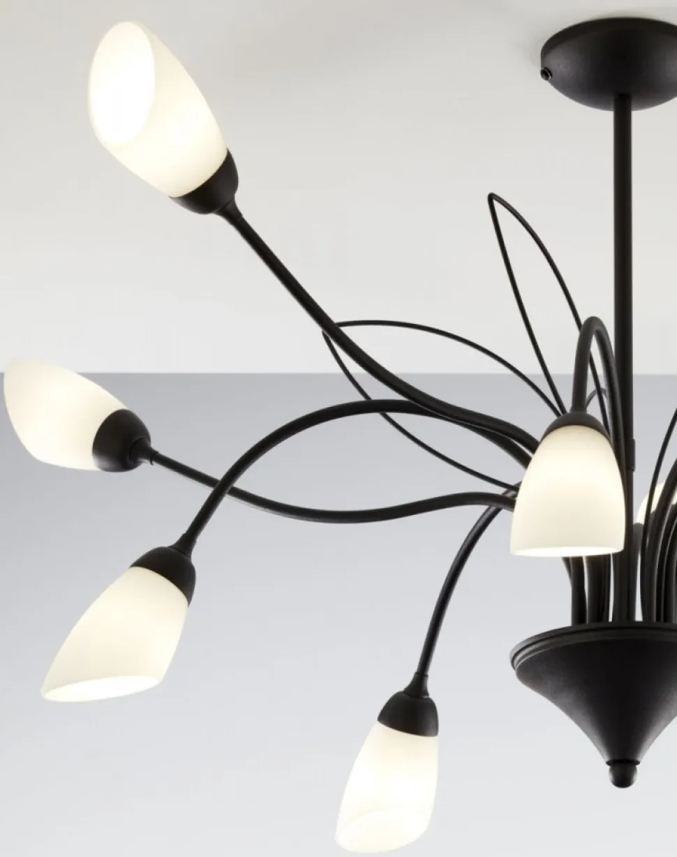 Lampa sufitowa GLORIOSA czarny mat 10xG9