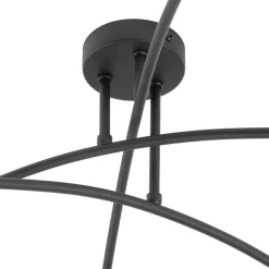 Lampa Sufitowa HELIX Czarny Loft 6xE27