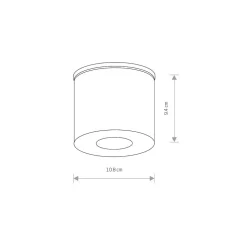 Lampa Sufitowa HEXA Biały 1xGU10 IP44