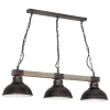 Lampa sufitowa industrialna Hakon brąz