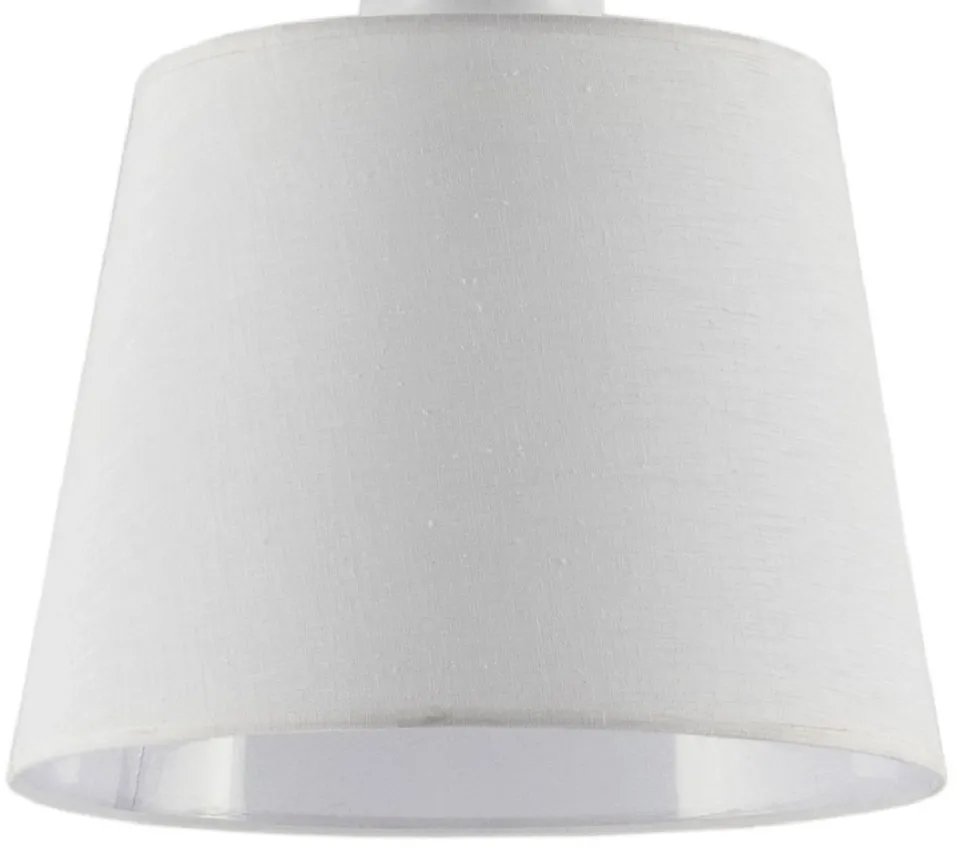 Lampa Sufitowa KAMELIA Biały Abażur 1xE27 38 cm