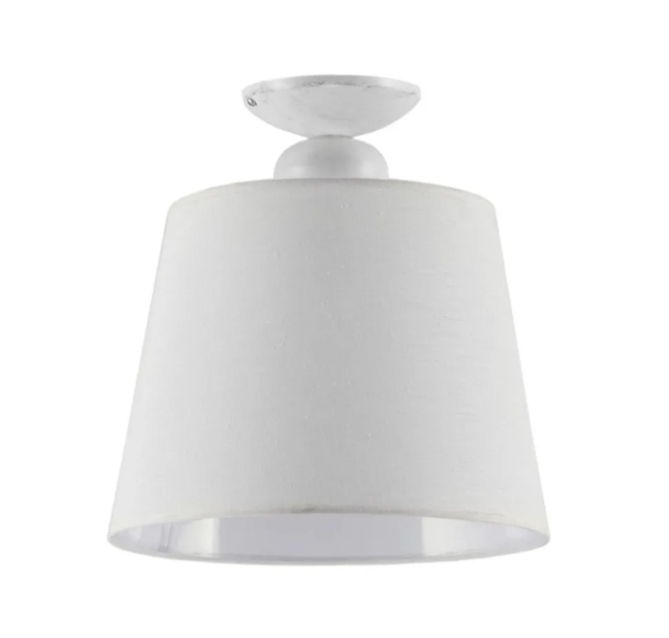Lampa Sufitowa KAMELIA Biały Abażur 1xE27 38 cm