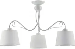 Lampa Sufitowa KAMELIA Biały Abażury 3xE27