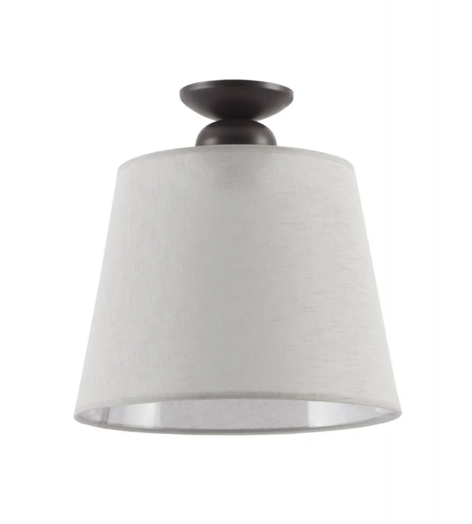 Lampa Sufitowa KAMELIA Brązowy Szary Abażur 1xE27 38 cm