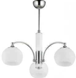 Lampa Sufitowa LARGO Srebrny Biały