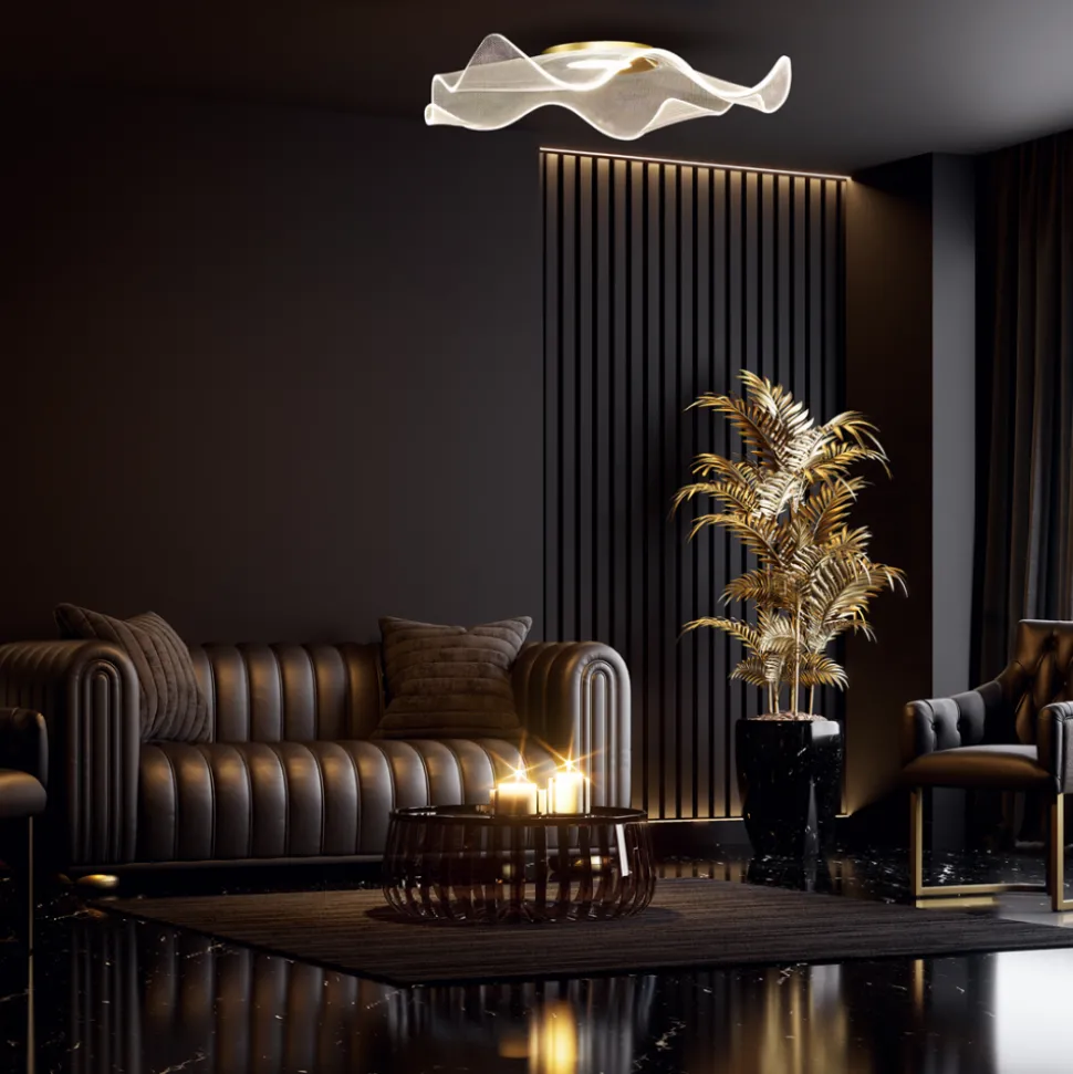 Lampa sufitowa LARGO Złota 16W LED 4000K