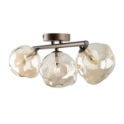 Lampa sufitowa LAVA brązowa 3xG9