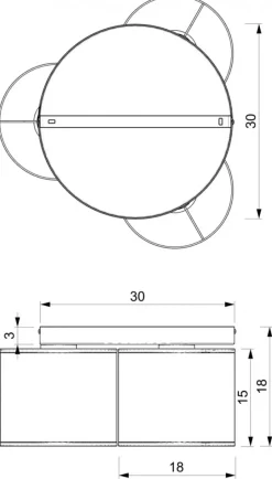 Lampa Sufitowa LOFT SHADE Czarny Złoty Klosz z Tworzywa 3xE27