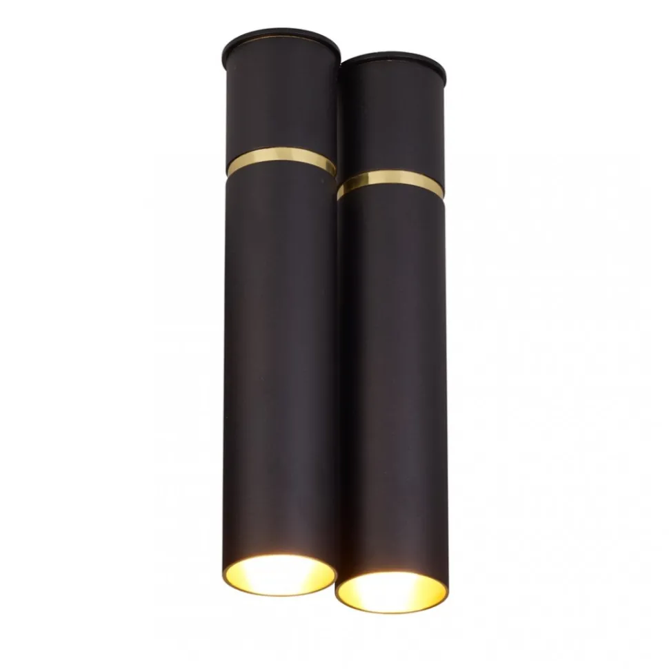 Lampa Sufitowa LYNX Czarny Złoty 2xE14