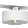 Lampa Sufitowa MARTI Biały Srebrny Metalowy Klosz 3xE27