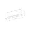 Lampa Sufitowa MIDI Czarny 20W LED 3000K