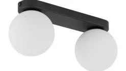 Lampa Sufitowa MINI Czarny Szklane Klosze 2xG9
