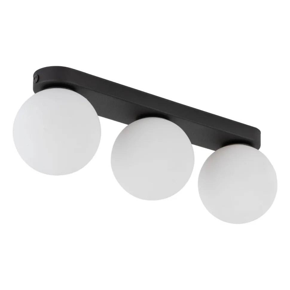 Lampa Sufitowa MINI Czarny Szklane Klosze 3xG9