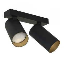 Lampa sufitowa MONO czarna/złota 2xGU10