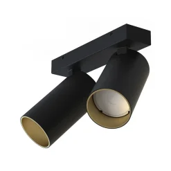 Lampa sufitowa MONO czarna/złota 2xGU10