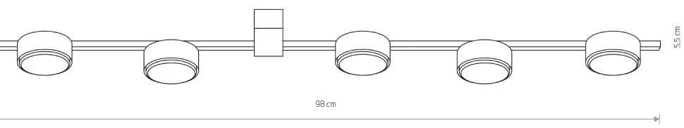 Lampa sufitowa nowoczesna PILLS 5 biała