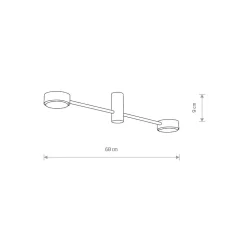 Lampa Sufitowa ORBIT Czarny 2xGX53