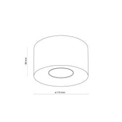 Lampa Sufitowa ORION Biały 1xGU10 9cm