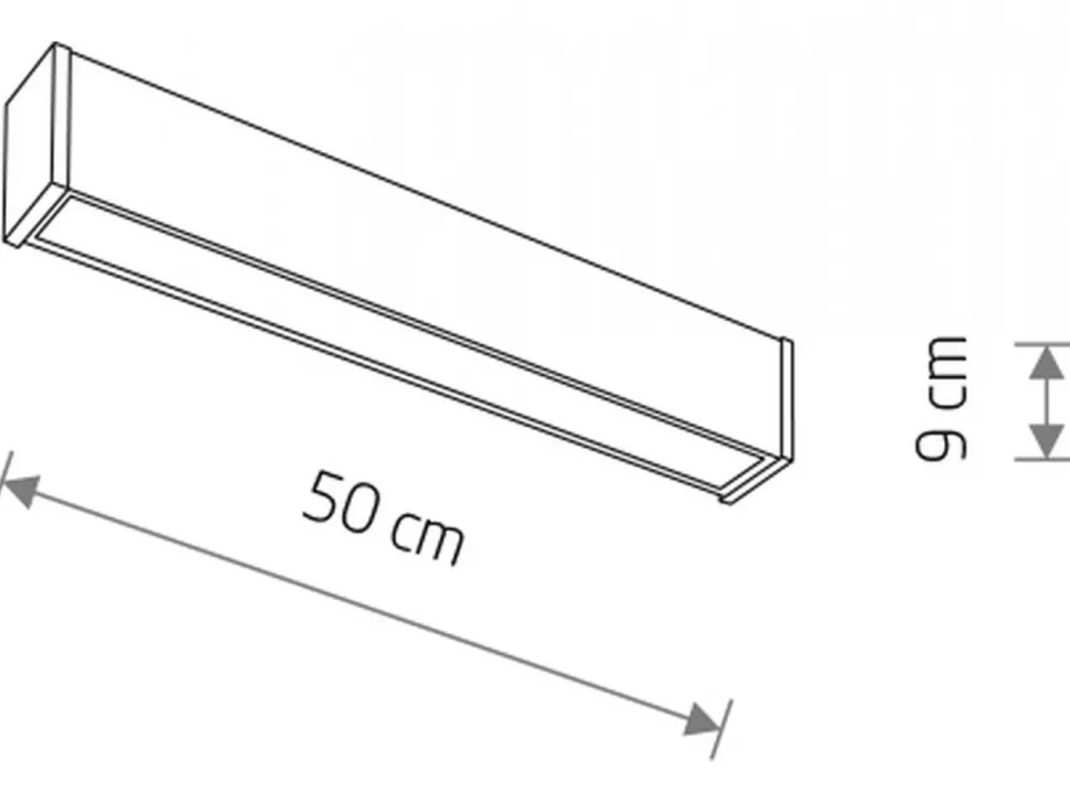 Lampa sufitowa OUTLINE LED S czarna 20W IP44 3000K