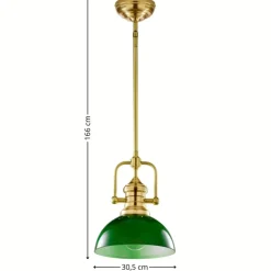 Lampa sufitowa PLATINO mosiądz 1xE27