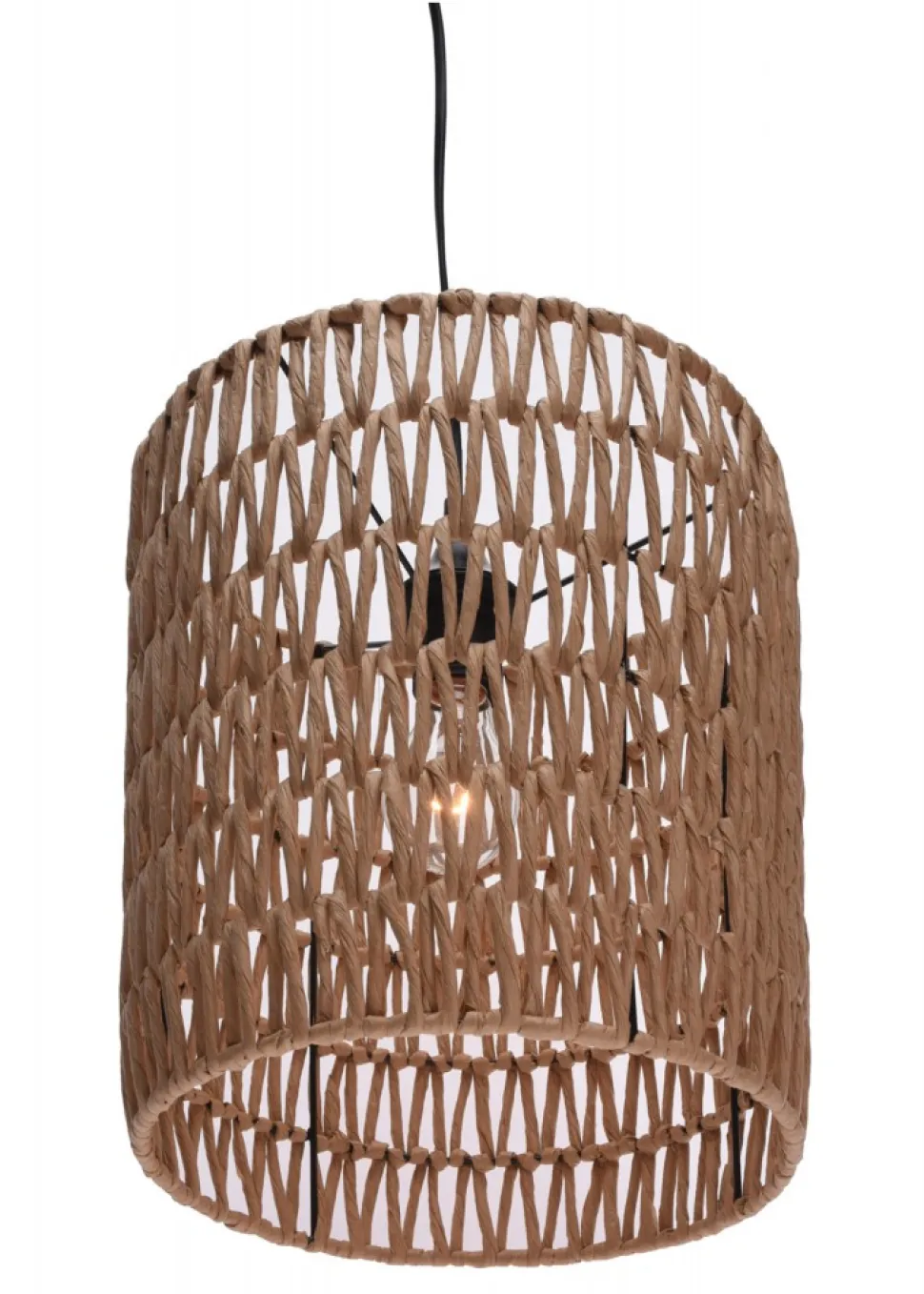 Lampa sufitowa pleciona Boho beżowa