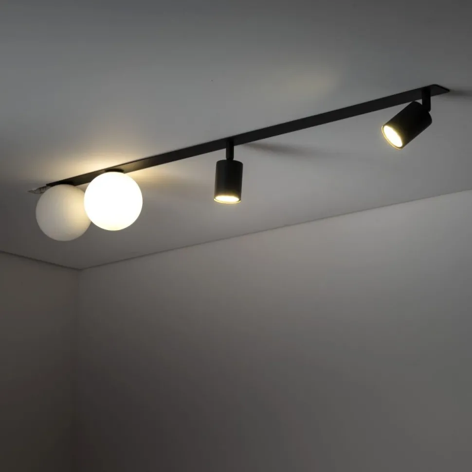 Lampa sufitowa podtynkowa Spot VOX czarna 2xG9 2xGU10