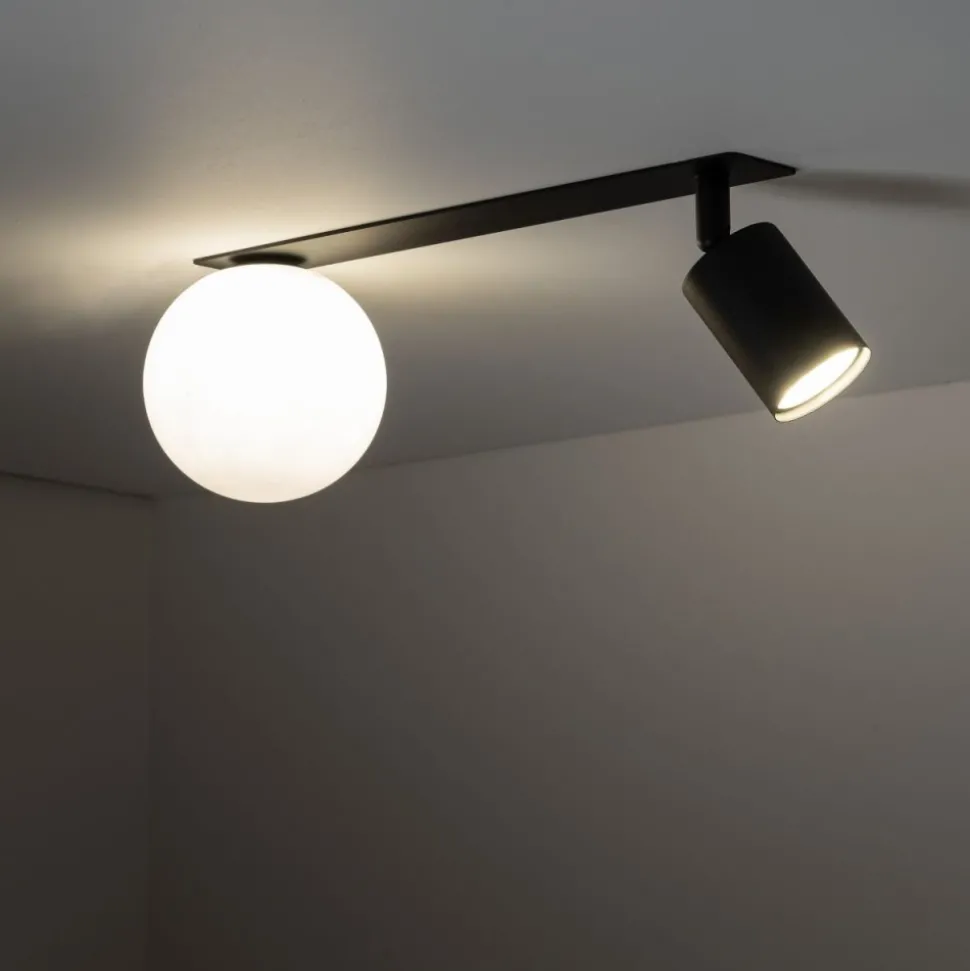 Lampa sufitowa podtynkowa Spot VOX czarna 1xG9 1xGU10