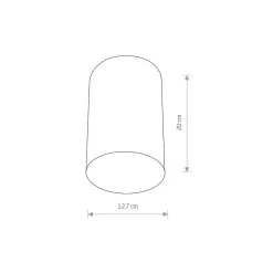 Lampa Sufitowa POINT PLEXI L Biały 1xE27 IP20