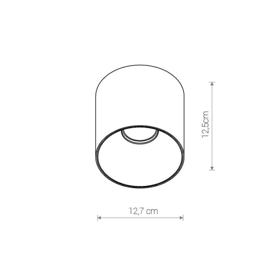 Lampa sufitowa POINT TONE czarny/srebrny