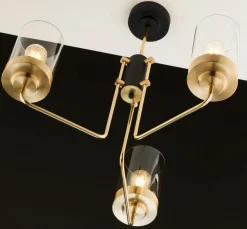 Lampa sufitowa RAMIREZ złota 3xE27