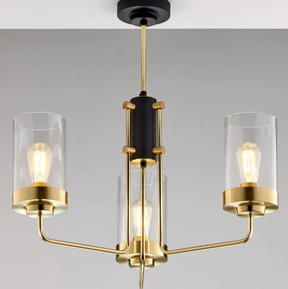 Lampa sufitowa RAMIREZ złota 3xE27
