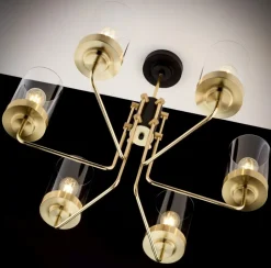 Lampa sufitowa RAMIREZ złota 6xE27